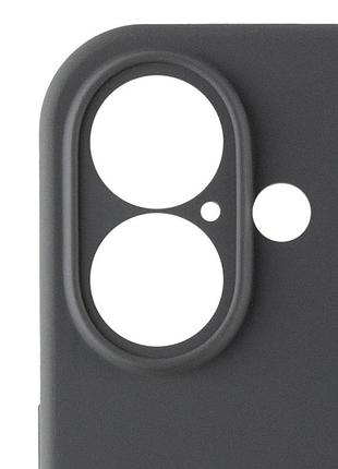 Чехол silicone case full camera protective (aa) для apple iphone 16 plus (6.7") серый / dark gray 5