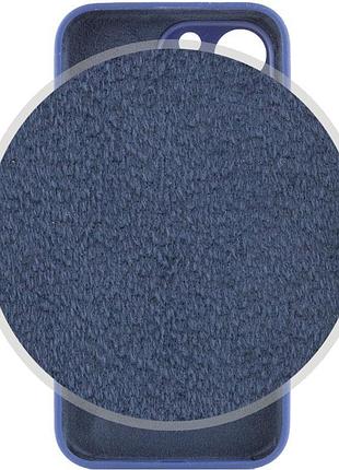 Чехол silicone case full camera protective (aa) для apple iphone 15 pro (6.1") синий / deep navy 4