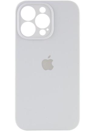 Чехол silicone case full camera protective (aa) для apple iphone 13 pro max (6.7") белый / white 2