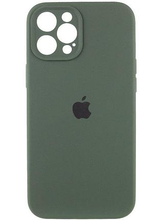 Чехол silicone case full camera protective (aa) для apple iphone 12 pro max (6.7") зеленый / cyprus green 2