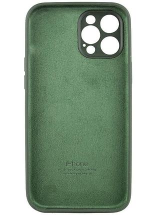 Чехол silicone case full camera protective (aa) для apple iphone 12 pro max (6.7") зеленый / cyprus green 5