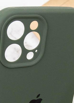 Чехол silicone case full camera protective (aa) для apple iphone 12 pro max (6.7") зеленый / cyprus green 6