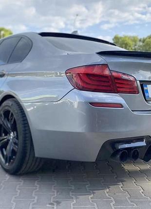 Задний диффузор cs-style dpt (для m5, черный глянец, вакуумное формование) для bmw 5 серия f10/f11 2010–2016 гг