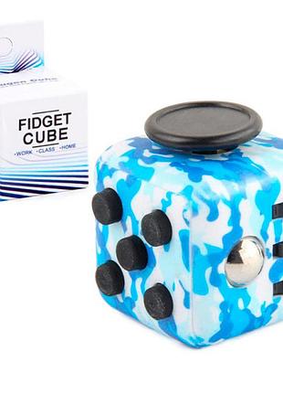 Кубик антистрес fidget cube мілітарі (блакитний)