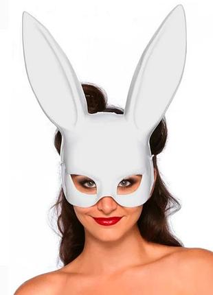 Маска кролик playboy lux (біла)