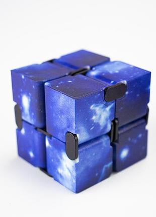 Кубик антистрес infinity cube космос (синій)