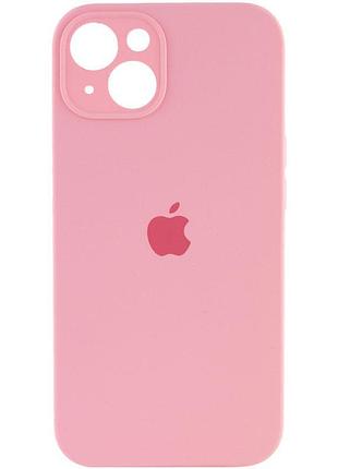 Чехол silicone case full camera protective (aa) для apple iphone 13 (6.1") розовый / light pink 2