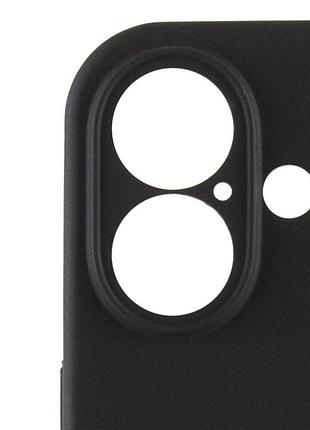 Чехол silicone case full camera protective (aa) для apple iphone 16 plus (6.7") черный / black 5