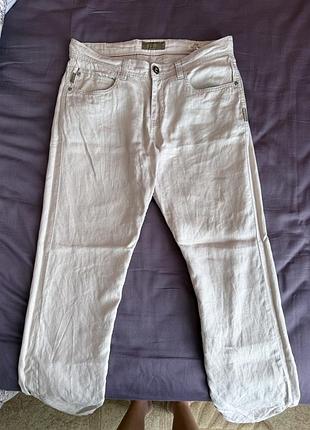 Брюки лляні armani jeans
