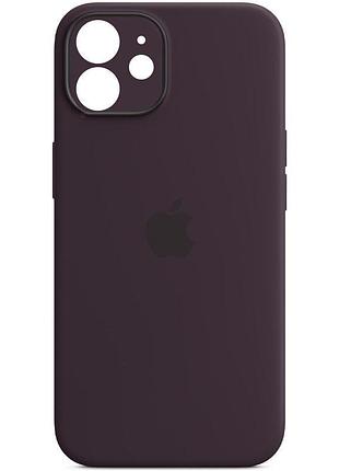 Чохол silicone case full camera protective (aa) для apple iphone 12 (6.1") фіолетовий / elderberry