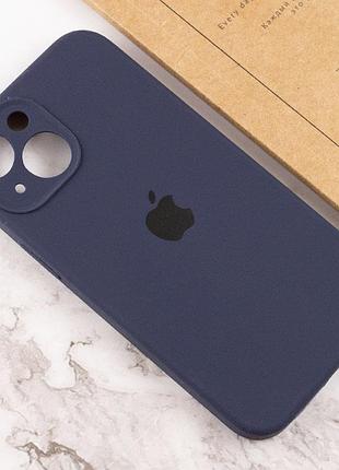 Чехол silicone case full camera protective (aa) для apple iphone 15 plus (6.7") темно-синий / midnight blue