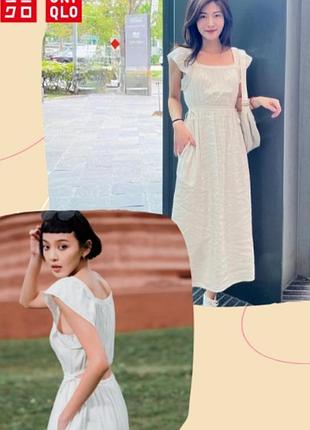 Лляна сукня uniqlo