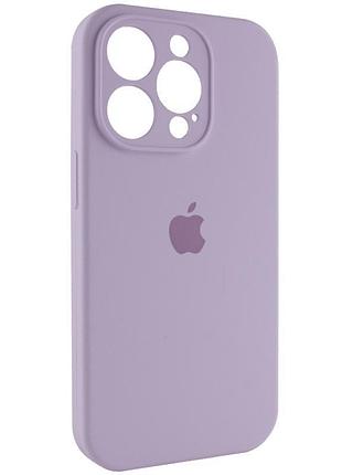 Чехол silicone case full camera protective (aa) для apple iphone 14 pro (6.1") сиреневый / lilac 3