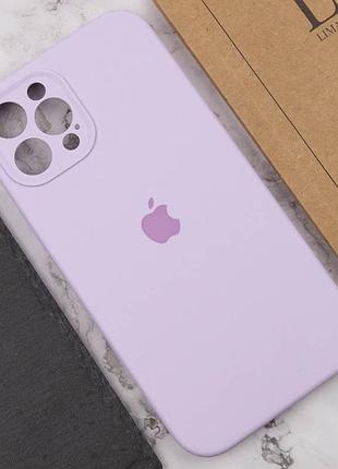Чехол silicone case full camera protective (aa) для apple iphone 12 pro max (6.7") сиреневый / lilac