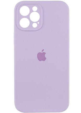 Чехол silicone case full camera protective (aa) для apple iphone 12 pro max (6.7") сиреневый / lilac 2