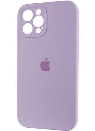 Чехол silicone case full camera protective (aa) для apple iphone 12 pro max (6.7") сиреневый / lilac 4