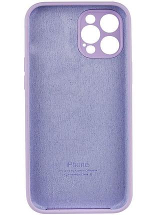 Чехол silicone case full camera protective (aa) для apple iphone 12 pro max (6.7") сиреневый / lilac 5