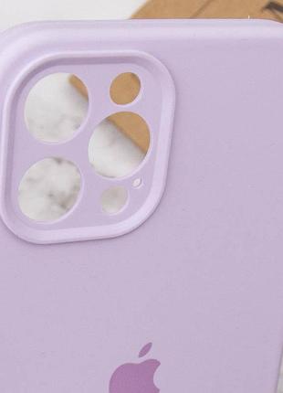 Чехол silicone case full camera protective (aa) для apple iphone 12 pro max (6.7") сиреневый / lilac 6