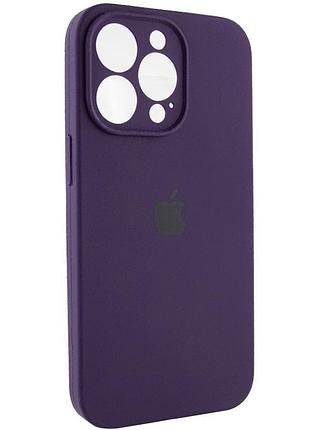 Чехол silicone case full camera protective (aa) для apple iphone 14 pro max (6.7") фиолетовый / elderberry 2