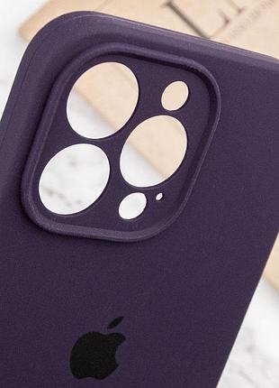 Чехол silicone case full camera protective (aa) для apple iphone 14 pro max (6.7") фиолетовый / elderberry 6