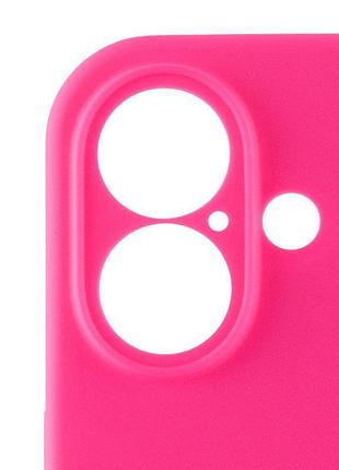 Чохол silicone case full camera protective (aa) для apple iphone 16 (6.1") рожевий / barbie pink 4