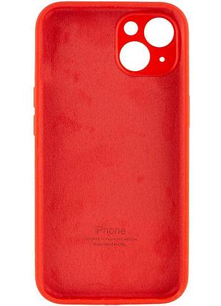 Чехол silicone case full camera protective (aa) для apple iphone 14 (6.1") красный / red 2