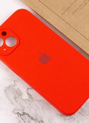 Чехол silicone case full camera protective (aa) для apple iphone 14 (6.1") красный / red 4