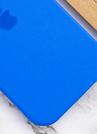 Чехол silicone case full camera protective (aa) для apple iphone 12 pro (6.1") синий / capri blue 3