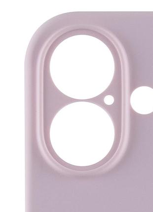 Чехол silicone case full camera protective (aa) для apple iphone 16 plus (6.7") розовый / chalk pink 4