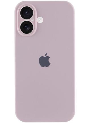 Чехол silicone case full camera protective (aa) для apple iphone 16 plus (6.7") розовый / chalk pink 5
