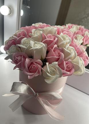 Букет з мила 🌸43 мильних троянд 🌸