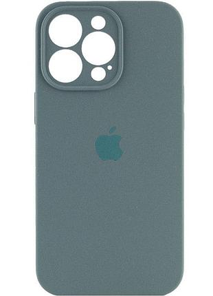 Чехол silicone case full camera protective (aa) для apple iphone 13 pro max (6.7") зеленый / pine green 2