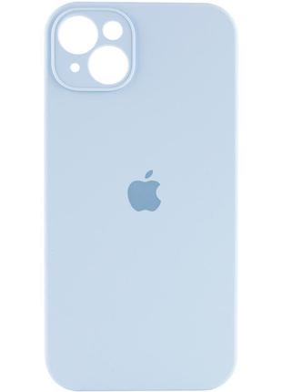 Чехол silicone case full camera protective (aa) для apple iphone 13 (6.1") голубой / sweet blue 2