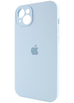 Чехол silicone case full camera protective (aa) для apple iphone 13 (6.1") голубой / sweet blue 4