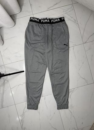 Спортивні штани джогери puma amplified fleece pants grey | розмір m оригінал