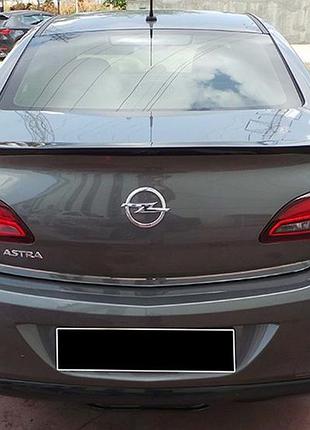Спойлер dpt v-2 (sd, черный глянец) для opel astra j 2009-2015 гг