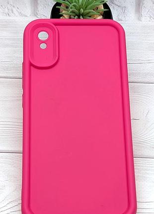 Уцінка!!! чохол shock case для телефона xiaomi redmi 9a бампер силіконовий рожевий уцінка!!!
