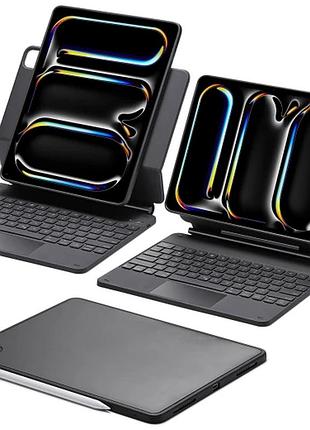 [выставочный экземпляр] чехол-клавиатура esr rebound magnetic keyboard case 360 us layout-black для ipad pro 13” (m4 / m5)