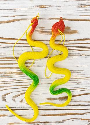 Гумова змія 30см (жовта)