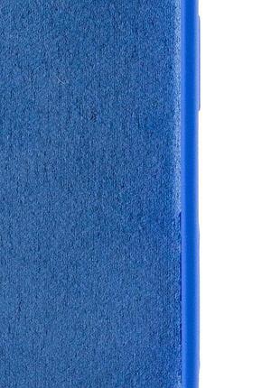 Чехол silicone case full camera protective (aa) для apple iphone 16 (6.1") синий / capri blue 5