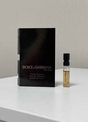 Оригінальний зразок аромату dolce & gabbana the one