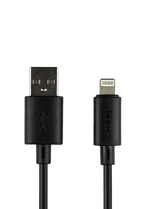 Кабель usb hoco x88 gratified lightning 2.4a 1m черный