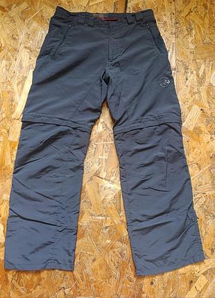 Оригінальні нейлонові трекингові штани трансформери mammut zip-off system