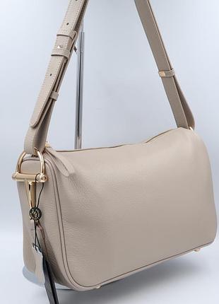 Сумка жіноча шкіряна polina &amp; eiterou c1150h beige