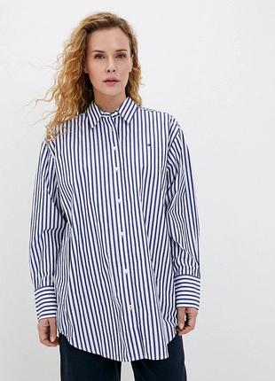 Оригінальна оверсайз сорочка в смужку tommy hilfiger
