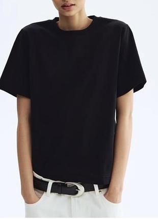 Чорна базова футболка h&m  розмір: xs