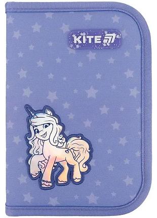 Шкільний пенал книжка 1 відділення, 2 відвороти "my little pony" lp25-622 kite