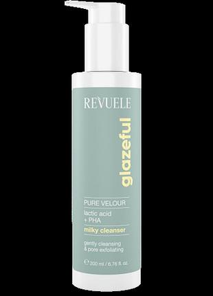 Молочко для умывания revuele glazeful milky cleanser pure velour, 200 мл