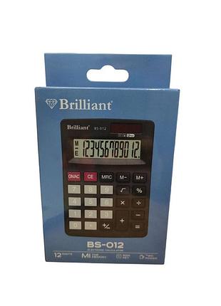 Калькулятор 125*85 мм. 12-ти розрядний, brillant bs-012