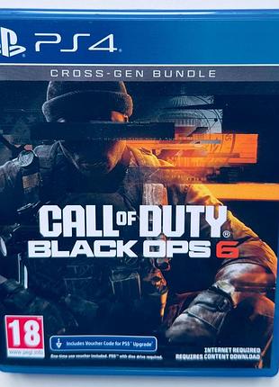 Call of duty black ops 6 cross-gen bundle, б/у, русские субтитры - диск для playstation 4